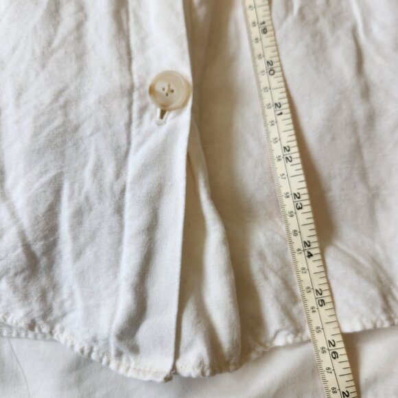 LOFT Plus Midi Button-Down Skirt in White - 18 - Picture 6 of 9